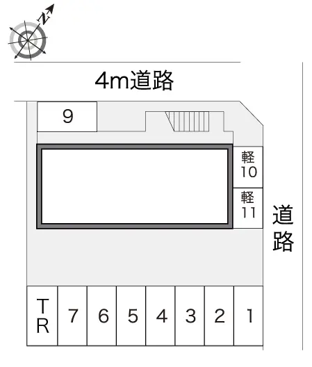 ★手数料０円★袋井市栄町　月極駐車場（LP）